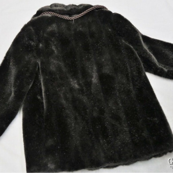Vintage Royal Minky by Hillmoor Women's Dark Rich Brown Faux Fur Coat - Picture 2 of 6
